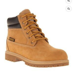 💜Brahma Men's Leather Hubert Waterproof 6" Soft Toe Work Boots Size:9